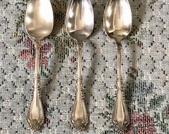 3 Vintage Spoons Antique Spoons Vintage Teaspoons Vintage Silverware Vintage Flatware Spoon Silverplate Flatware Antique Teaspoon Spoon Ring