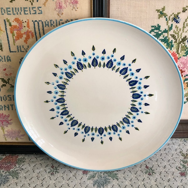 Marcrest Swiss Alpine Marcrest Stoneware Marcrest Swiss Chalet Dinnerware Platter Retro Dishes Vintage Dishes Mid Century Dish Vintage Plate
