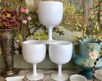 Milk Glass Bowl Milk Glass Vase Footed Bowl Vintage Vase Decor Vase for Flowers Vase Centerpiece Vase Set White Vases Milk Glass Candy Dish