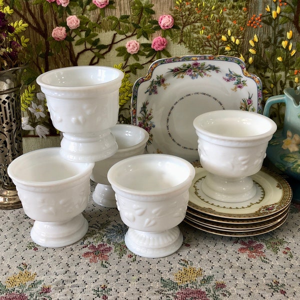 Milk Glass Bowl Milk Glass Candy Dish Vintage Bowl White Bowl Milk Glass Vase White Vase Decor Vase Trinket Dish Short Vase Small Bowl Decor