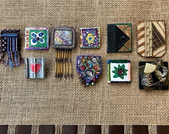 Broche à épingle, bijou, broche vintage, épingle à chapeau, broche cœur vintage pour femme, broche à épingle, broche à épingle colorée, broche à chapeau vintage, broche cœur pour femme