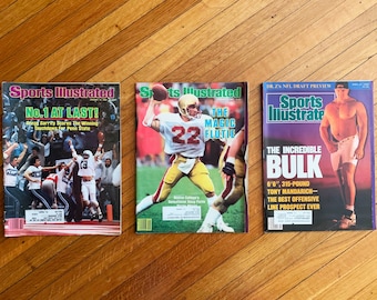 Sports Illustrated Magazine Football Gifts Magazine Sports Magazine College Football SI Magazine Old Magazines Penn State NCAA Football Fan