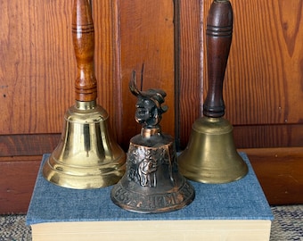 Hand Bell Antique Bell Vintage Bells Old Bell Brass Bell Vintage Bell Metal Bell Dinner Bell Decor Bell Vintage Wedding Bell School Bell Old