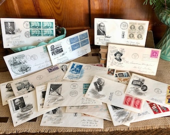 31 Envelopes Commemorative Envelopes Vintage Envelopes Antique Envelopes Stamped Envelopes Ephemera First Day of Issue Envelope with Stamp