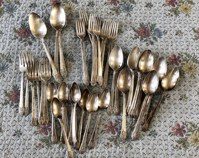 41 Vintage Silverware Vintage Flatware Silverplate Silverware Antique ...