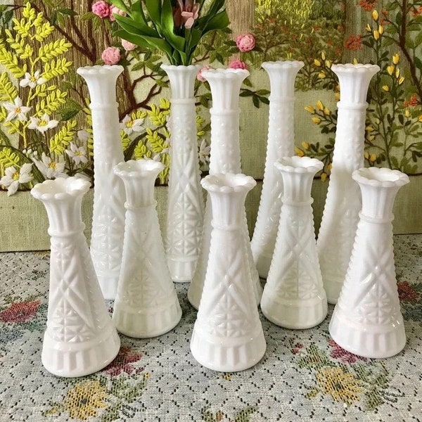 Rare Milk Glass Vase Etsy