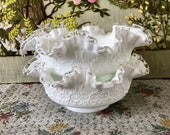 Milk Glass Bowl Milk Glass Candy Dish Vintage Bowls White Bowl for Centerpiece Bowl Serving Bowl for Decor Bowl Candy Bowl Silvercrest Bowl