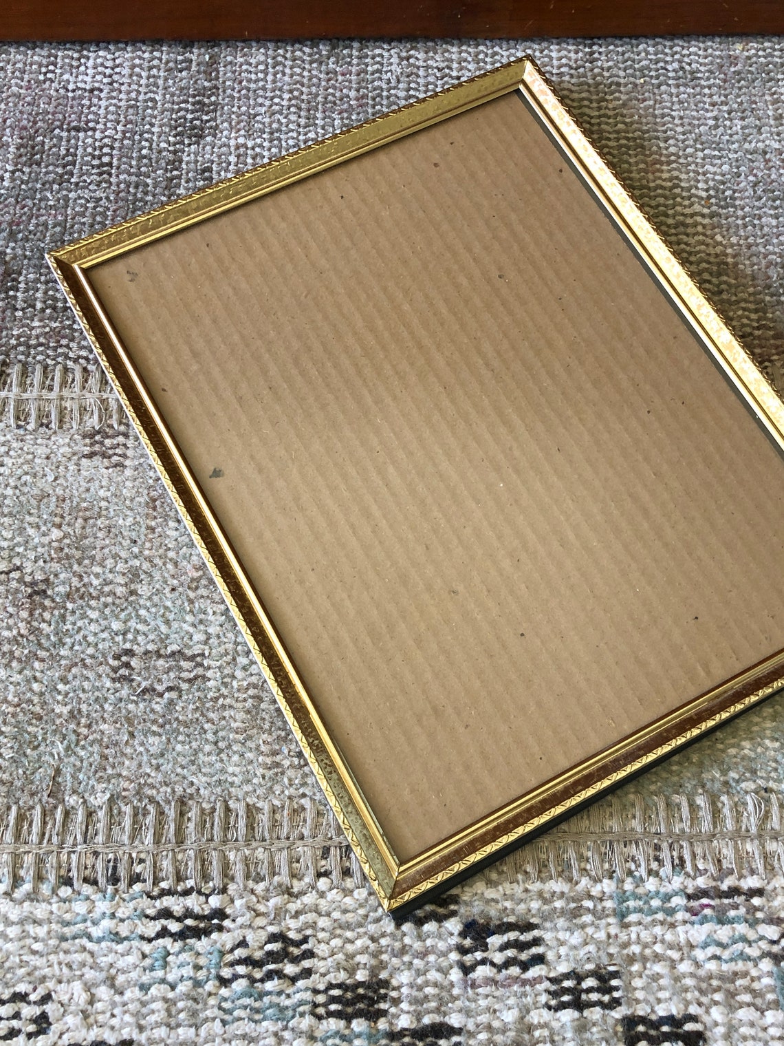 Gold Frame 8x10 Frame Vintage Frame Brass Frame Brass Picture Etsy