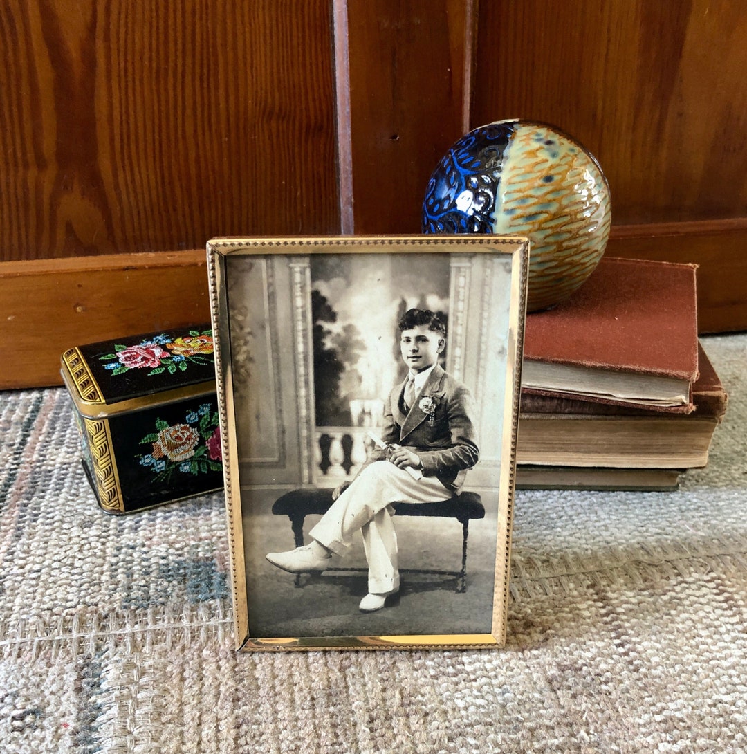 Vintage Frames 4x6 Frame Gold Frames Brass Frame Small Frame Etsy