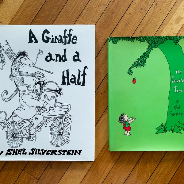 Childrens Books The Giving Tree Shel Silverstein Books Decor Books for Kids Books Gifts A Giraffe and a Half Book Old Books Vintage Books