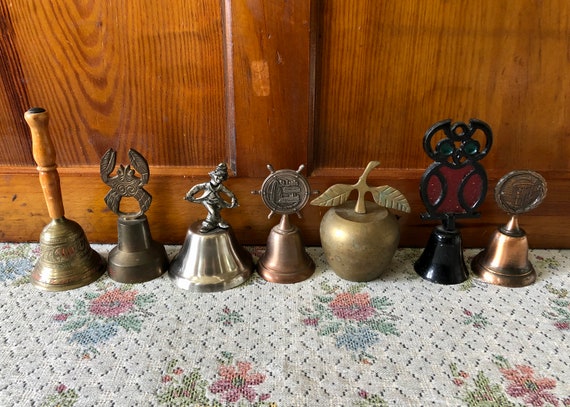 Vintage Bells Vintage Bell Antique Bell Hand Bell Collector Old