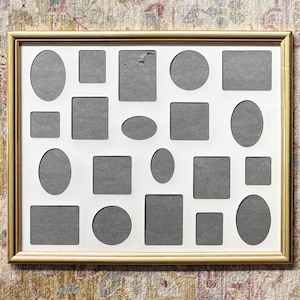 Multi Frame Picture Frame Photo Frame Multi Opening Frame Collage Frames Wall Frames Vintage Frame Wood Frame School Frame 20x16 Frame Wall