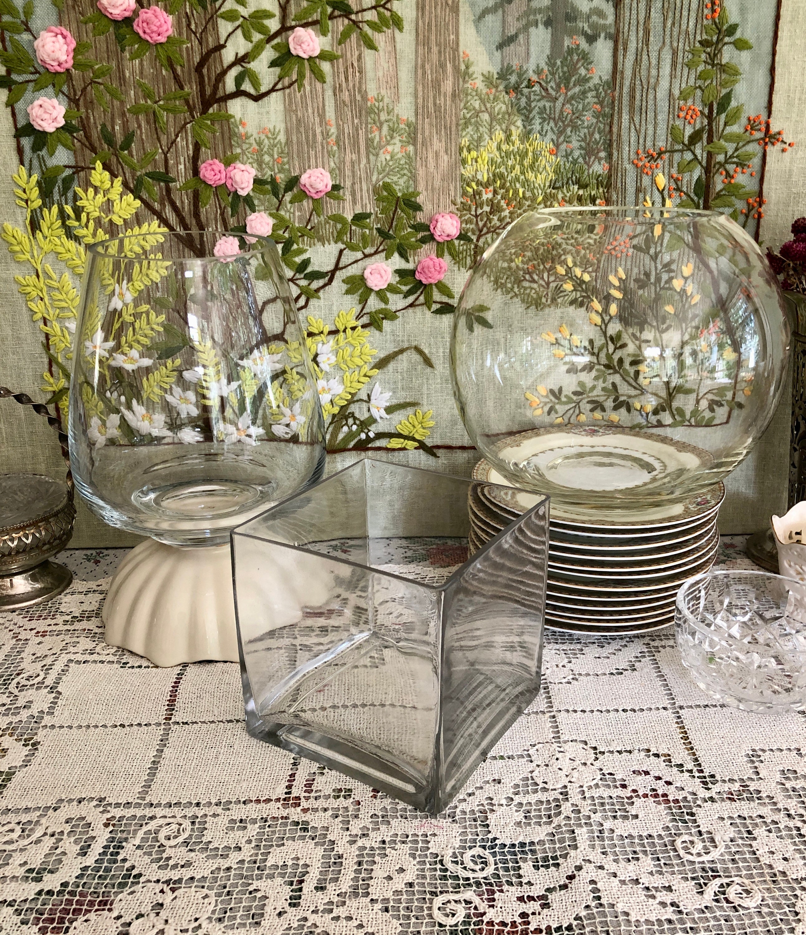 Large on sale glass decor