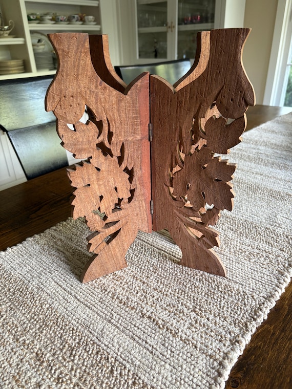 Carved Wood Stand Carved Stand Pedestal Stand Plant Stand Carved Pedestal Stand Wood Stands Short Stand Wood Pedestal Stands Vintage Stand