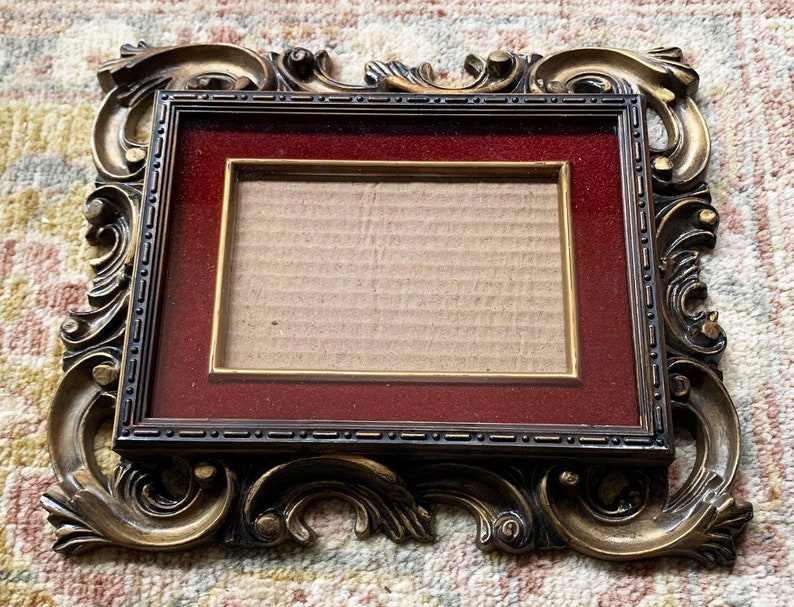 Vintage Frame Gold Frame Small Wall Frame for Wall Antique Etsy