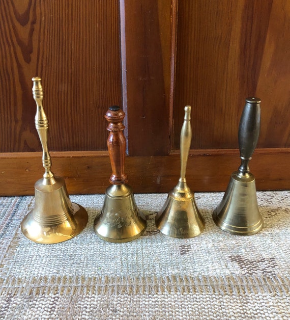 Vintage Bells Antique Bell Brass Bell Gold Bell Hand Bell Old