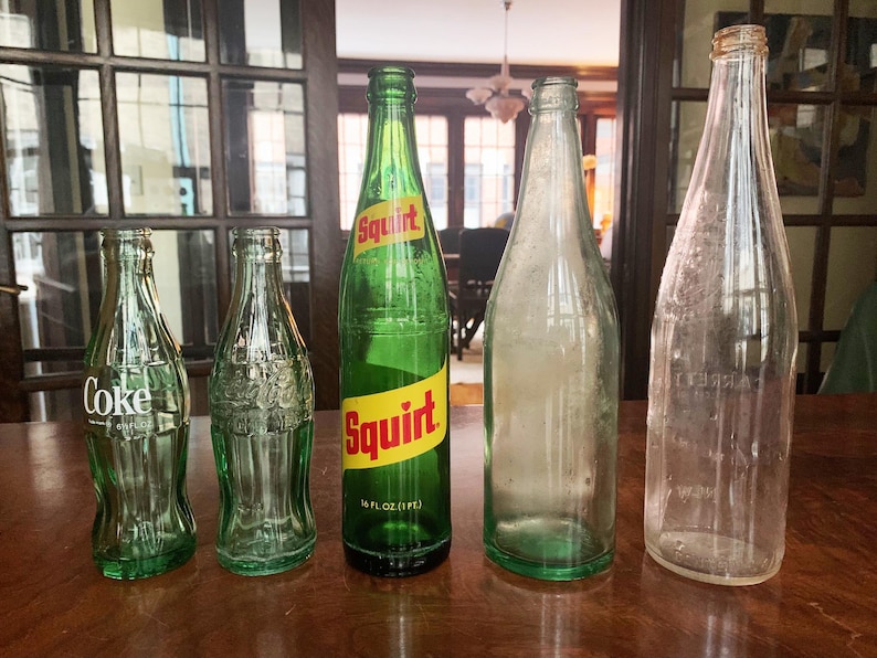 Soda Bottles Pop Bottle Old Bottles Squirt Bottle Coca Cola Bottle Vintage Bottles Vase Pluto Water Bottle Virginia Dare Wine Bottle Coke image 2