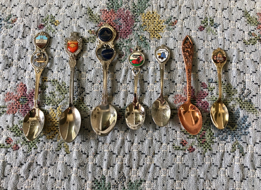 Vintage Souvenir Spoons Vintage Spoons Antique Souvenir Spoons Etsy