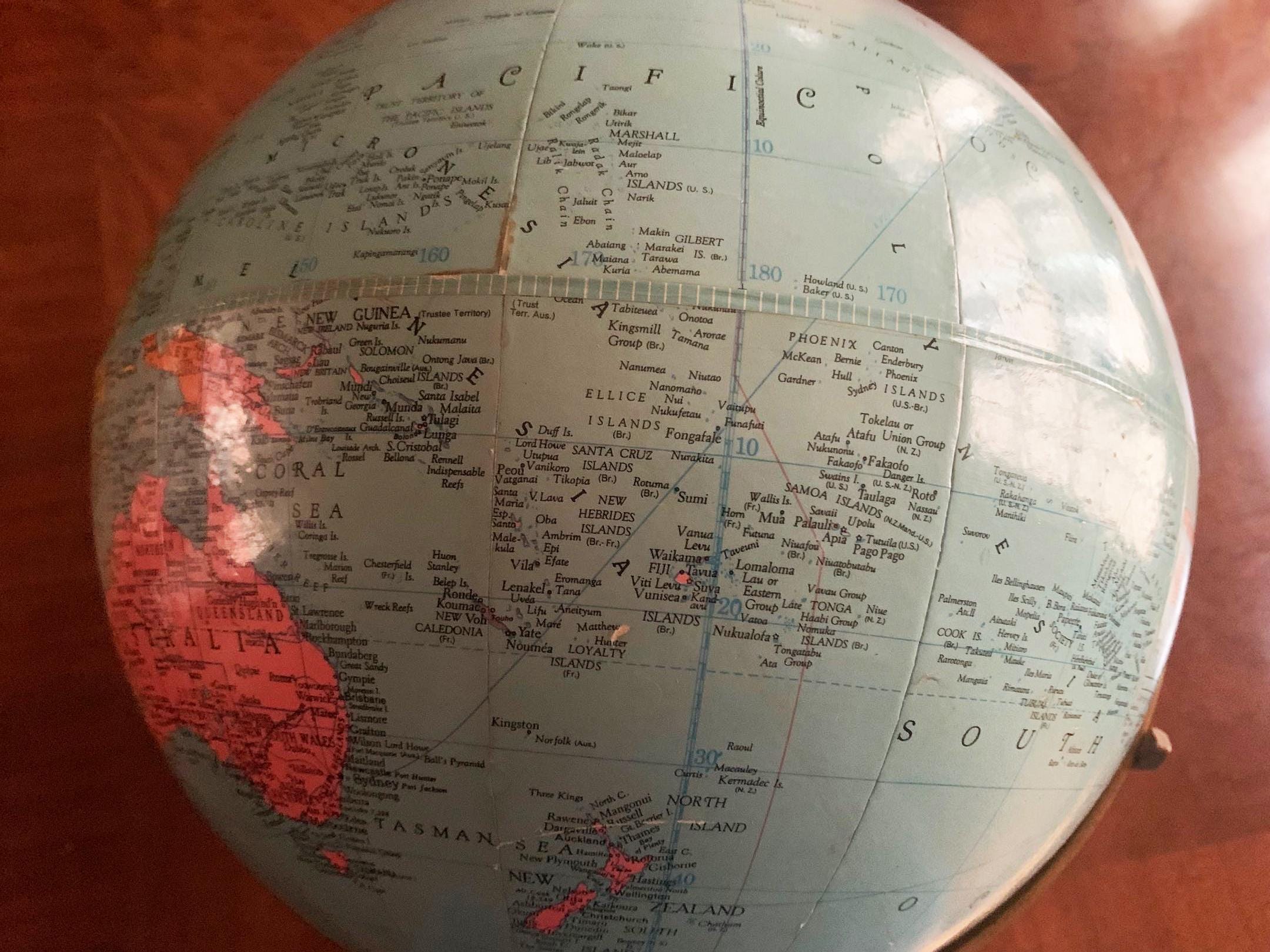 Antique Tabletop Globe World Globe Vintage Globe Replogle Globe ...