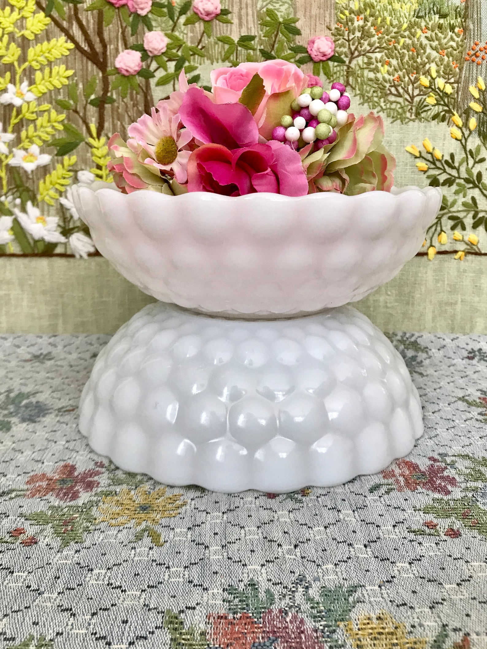 Milk Glass Bowl White Bowls Milk Glass Candy Dish Vintage Bowl Etsy