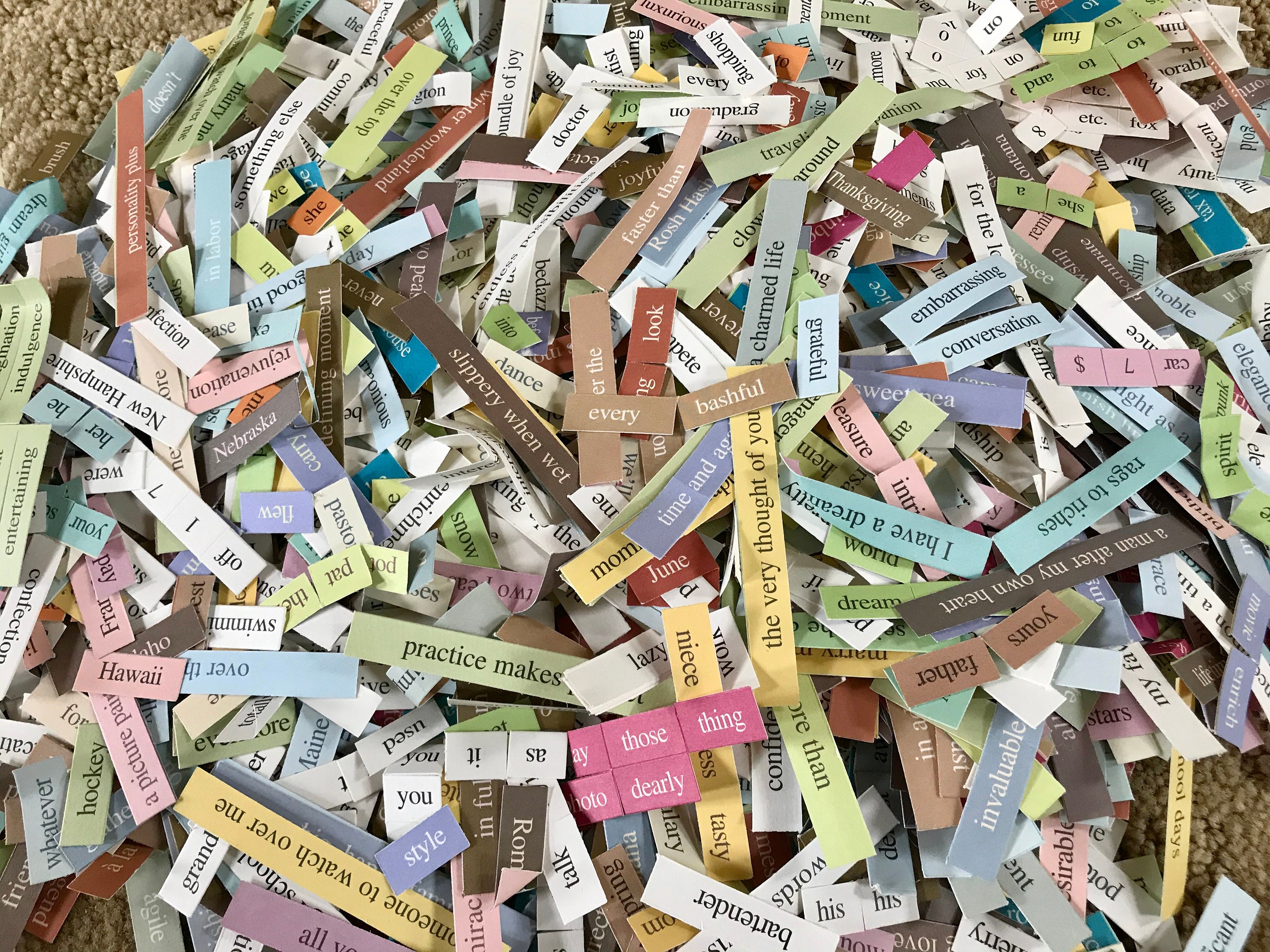 Scrapbook Supplies Scrapbook Paper Scrapbook Words Ephemera Etsy