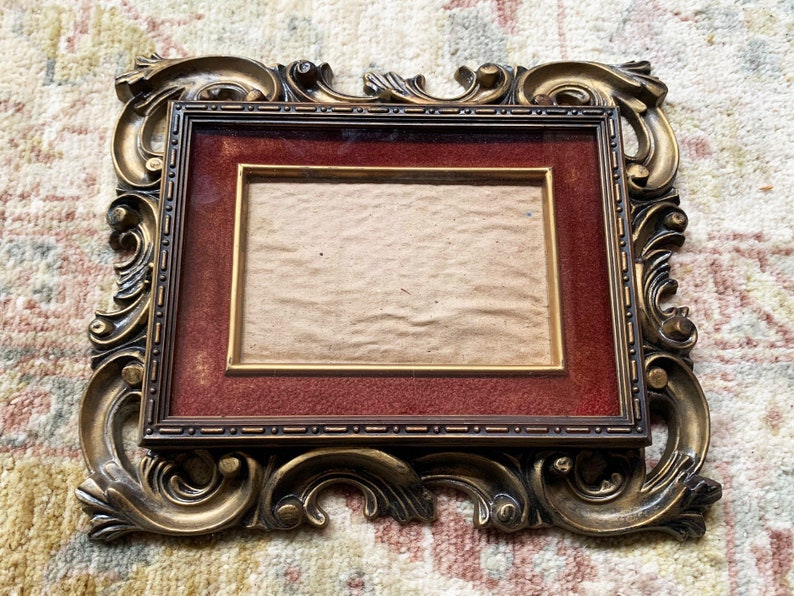 Vintage Frame Gold Frame Small Wall Frame for Wall Antique Etsy