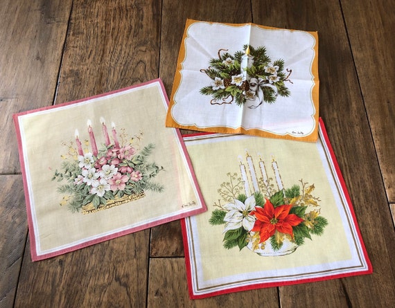 3 Vintage Handkerchief Vintage Hankie Lot Wedding… - image 1