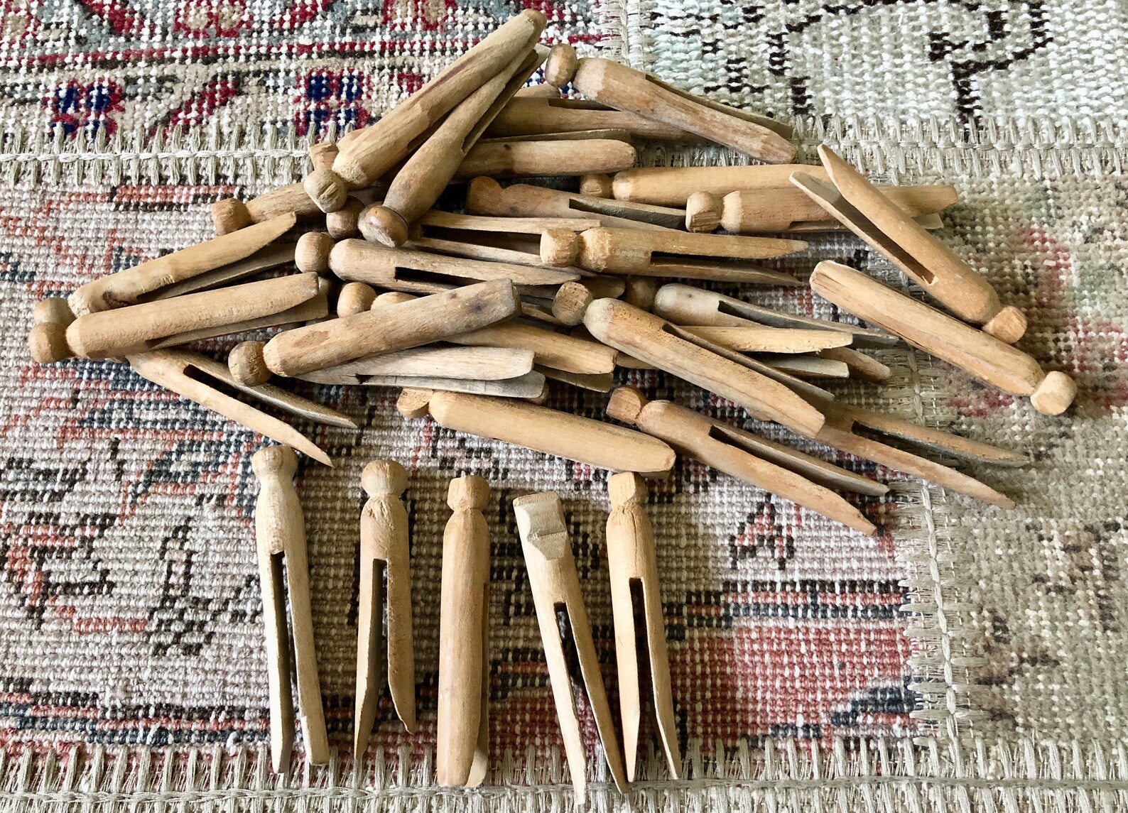 Vintage Clothes Pins Vintage Clothespins Wood Clothespins - Etsy