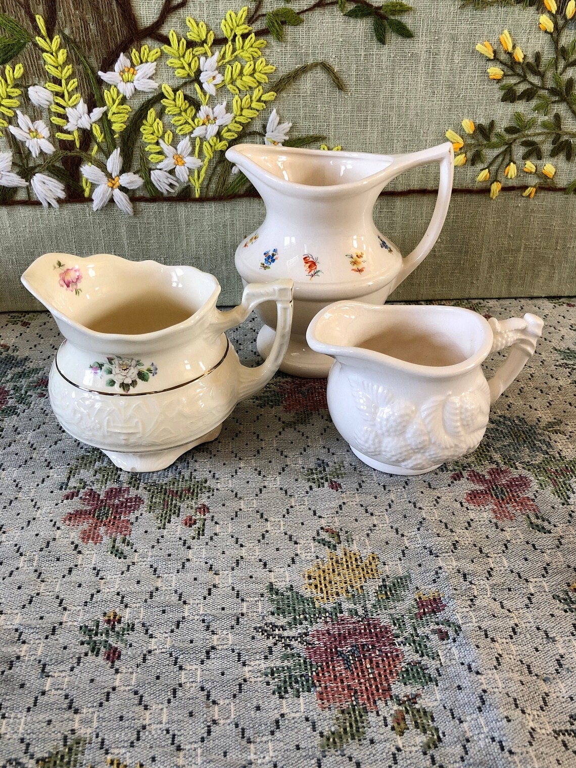 Vintage Creamer Set Creamer Wedding Coffee Bar Decor Antique Etsy