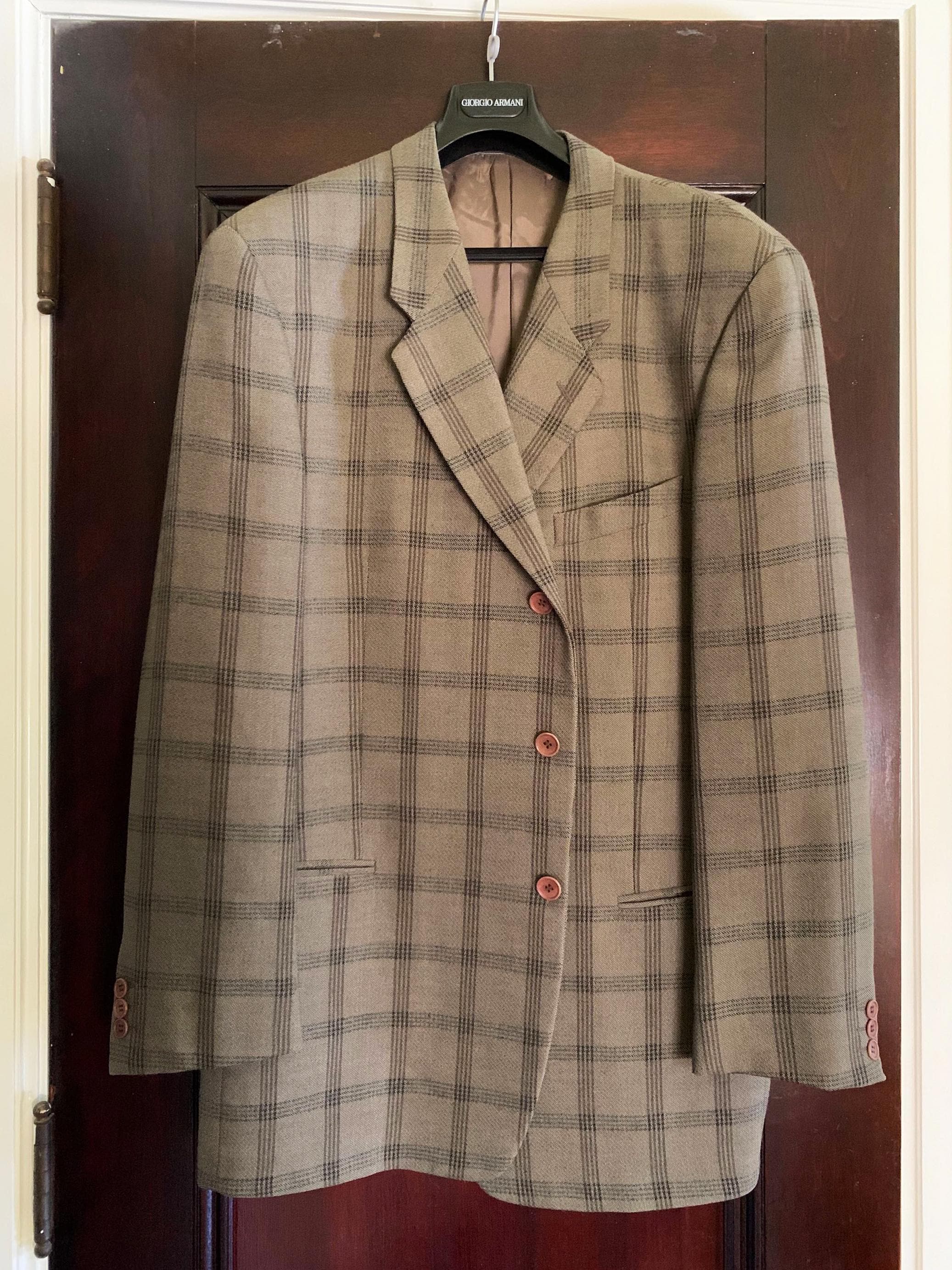 ジャケット・アウター 80s giorgio armani long wool coat Vintage Giorgio Armani Coat 1980s White Label Overcoat