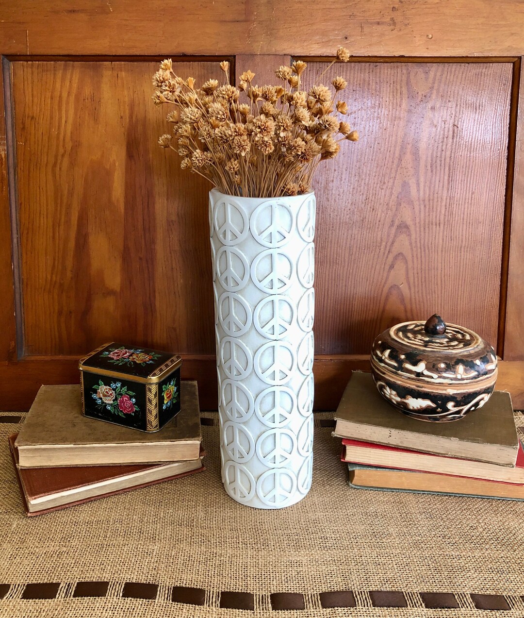 Vase Peace Sign Vase Peace Sign Gifts Peace Gift Peace on Earth Peace