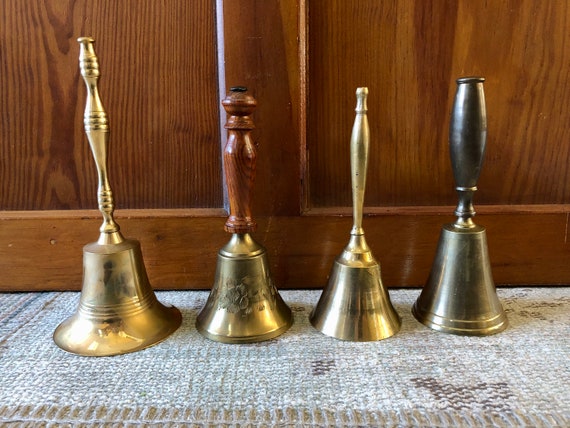 Vintage Bells Antique Bell Brass Bell Gold Bell Hand Bell Old