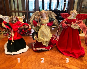 Christmas Angel Tree Topper Christmas Tree Angel Christmas Decor Topper Christmas Tree Topper Vintage Christmas Decorations for Tree Xmas