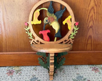 Bird Wall Shelf Bird Shelf for Wall Shelves Bird Decor Bird Gifts Bird Lover Small Shelf Display Shelf Carved Wood Shelf Trinket Shelf Decor