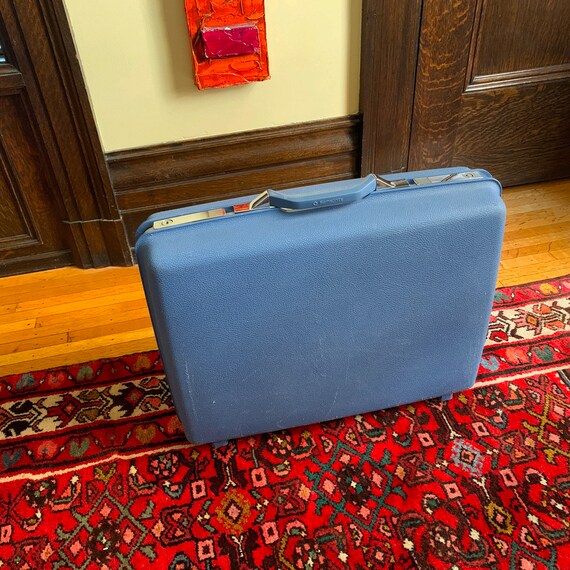 Vintage Suitcase Vintage Luggage Blue Suitcase Sam