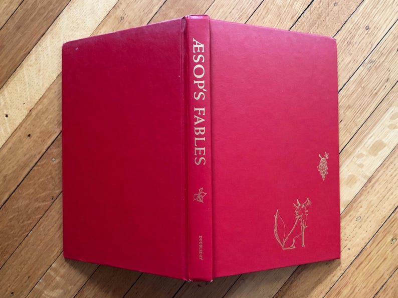The Family Treasury Book Children's Books for Children Vintage Books Aesops Fables Antique Books Decor Books for Kids Books Old Books Kids Aesop's Fables