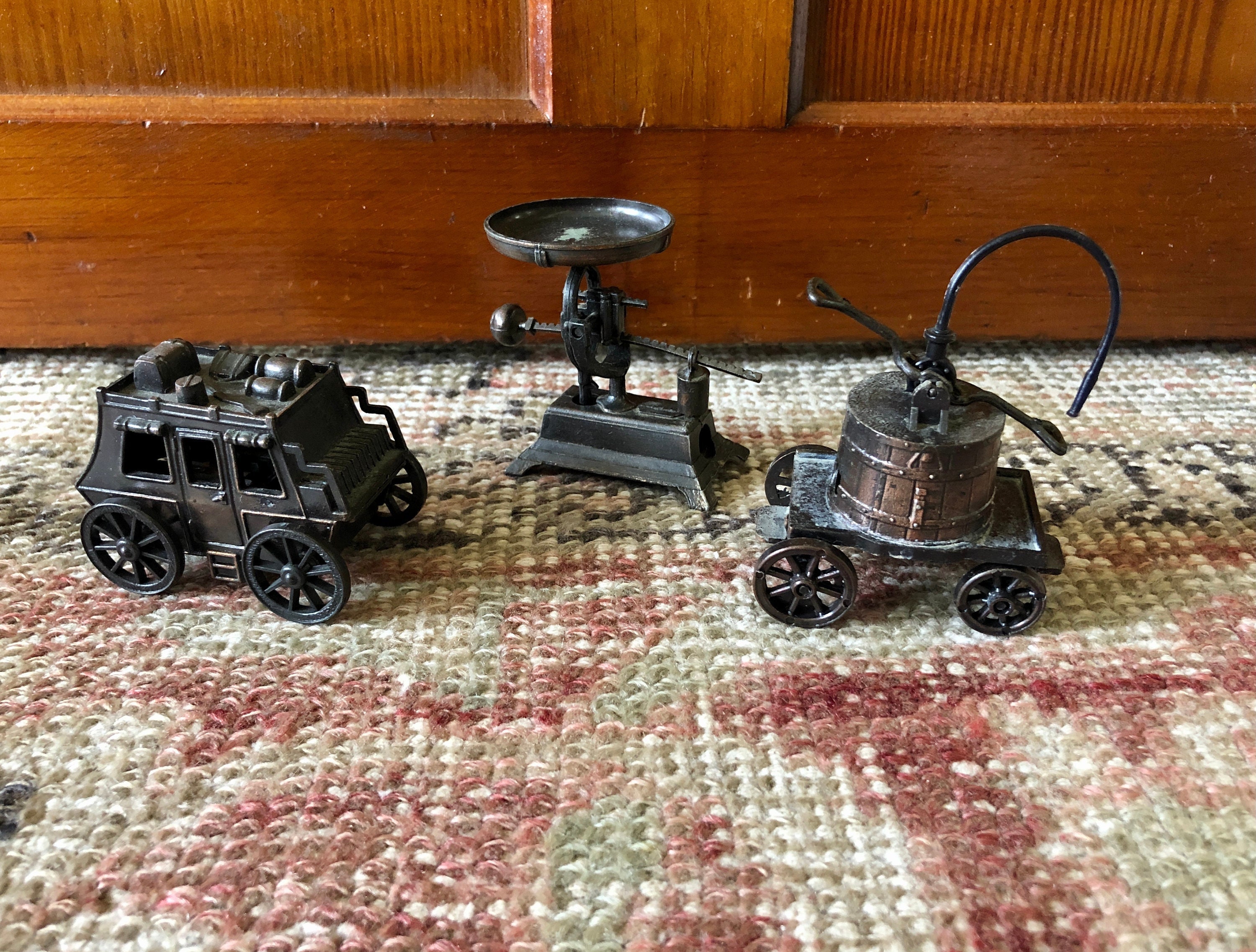 Pencils Antique Iron Pencil Sharpener Die Cast Miniature 2 Piece Paper