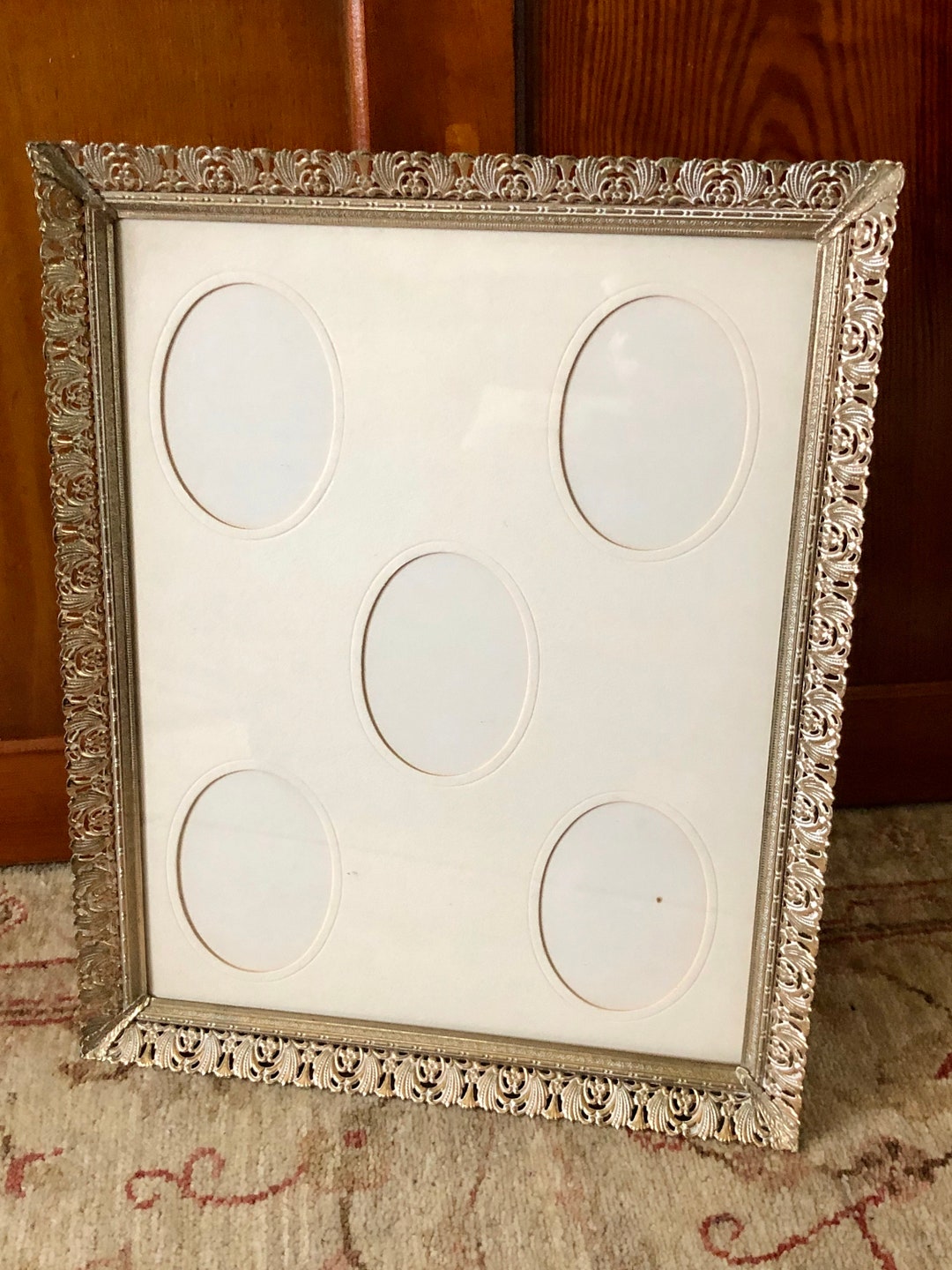 Multi Frame Gold Picture Frame Multi Frame Vintage Frame Brass Frame Wedding Frame ...