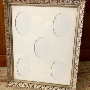 Picture Frame Multi Frame Vintage Frame Brass Frame Wedding Frame Antique Frame Gold Frame  Old Frames Photo Frame Multi Opening Frame