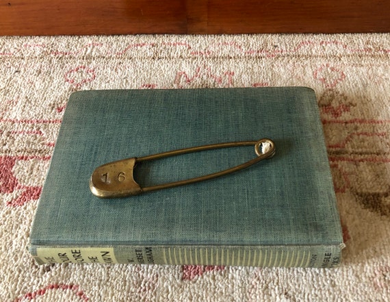 Vintage Safety Pin Brass Safety Pin Antique Safety