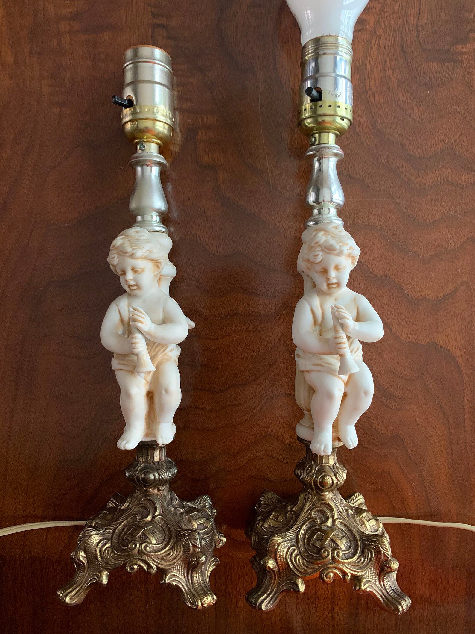 Vintage Lamp Vintage Light Table Lamp Desk Lamp Angel Lamp Old Etsy