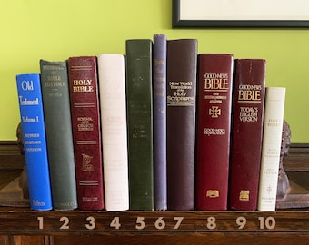 Religious Books Vintage Bible Holy Bible Religious Gifts Antique Bible History Book Catholic Gift Religious Book Old Bibles Good News Bible