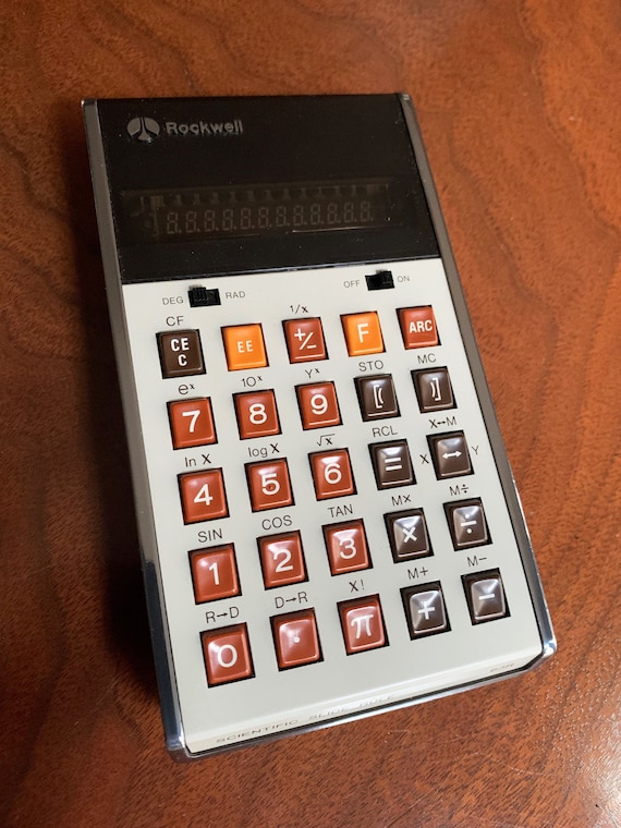 Vintage Calculator Rockwell Electronic Calculator Rockwell 63R Etsy UK