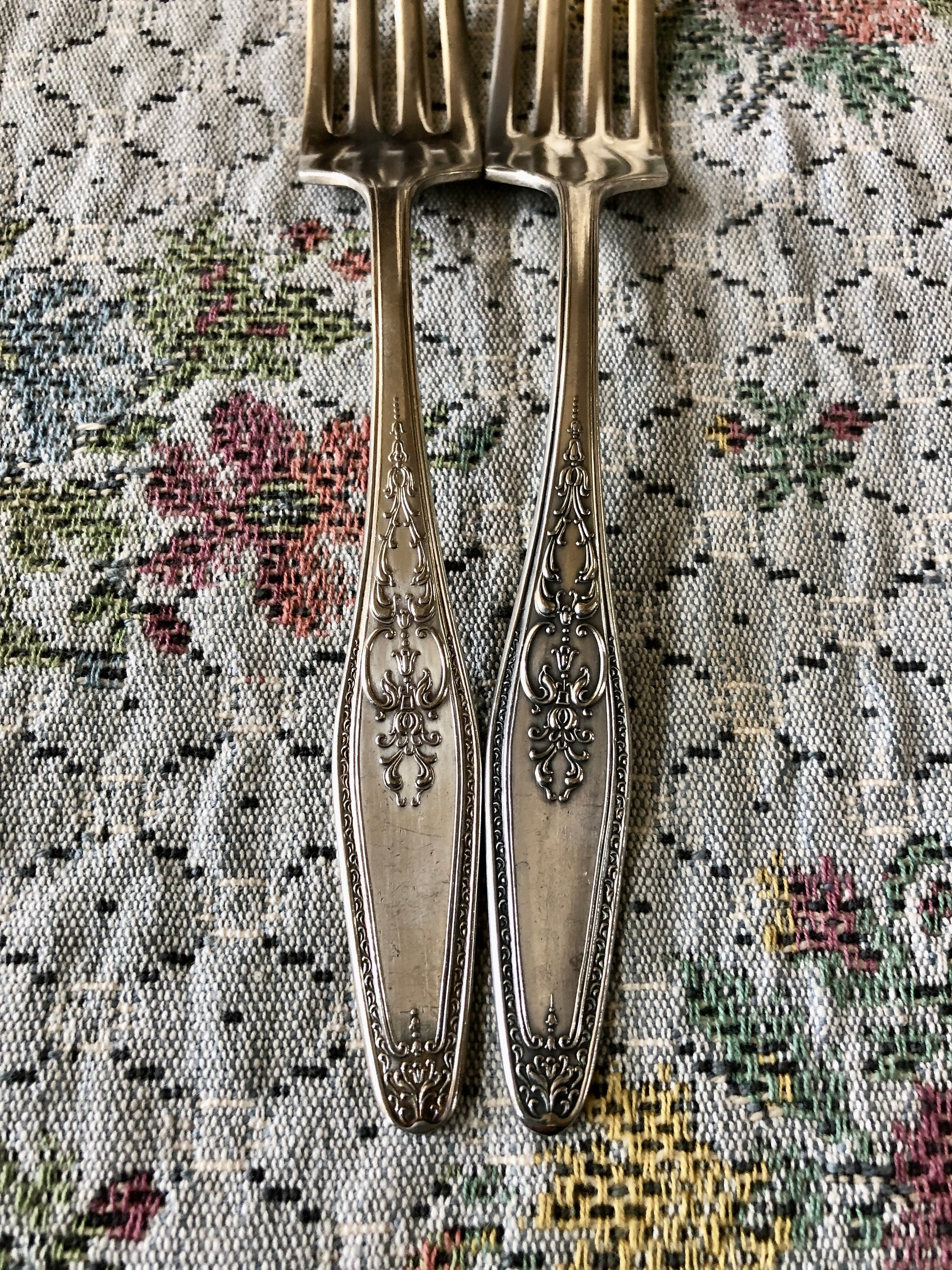 2 Vintage Fork Antique Fork Silverplate Fork Old Fork Vintage Etsy