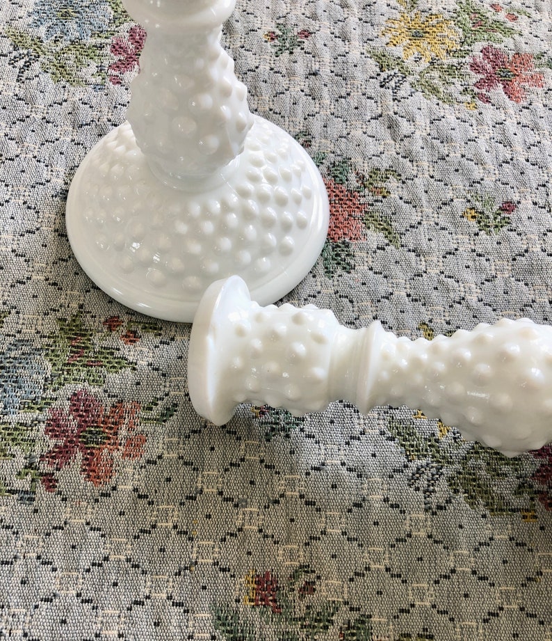 Milk Glass Candlesticks Milk Glass Candle Holder Milk Glass Etsy