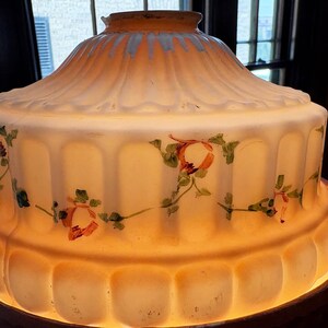 Antique Lighting Antique Lamp Shade Vintage Lampshade Antique Light Shade Glass Lamp Shade Replacement Shade Lamp Globe Floral Lamp Shade image 6