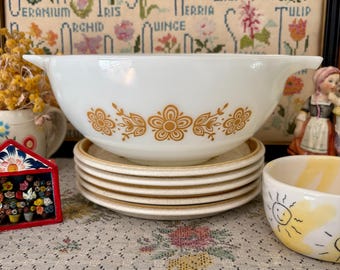 443 Butterfly Pyrex Bowl Pyrex Butterfly Gold Bowl Pyrex Dishes Pyrex Cinderella Bowl Butterfly Cinderella 443 Pyrex Mixing Bowl 2.5 Quart