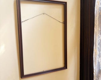 Vintage Wood Frame Wall Art Frame Brown Wood Picture Frame for Wall Frame Antique Frame Old Frames Photo Frame Traditional Frame 21x14 Frame