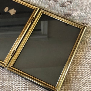 Gold Frame Brass Picture Frame Double Frame Vintage Frame Vintage Picture Frame Old Frames Antique Frame Double Picture Frame Photo Frame image 6