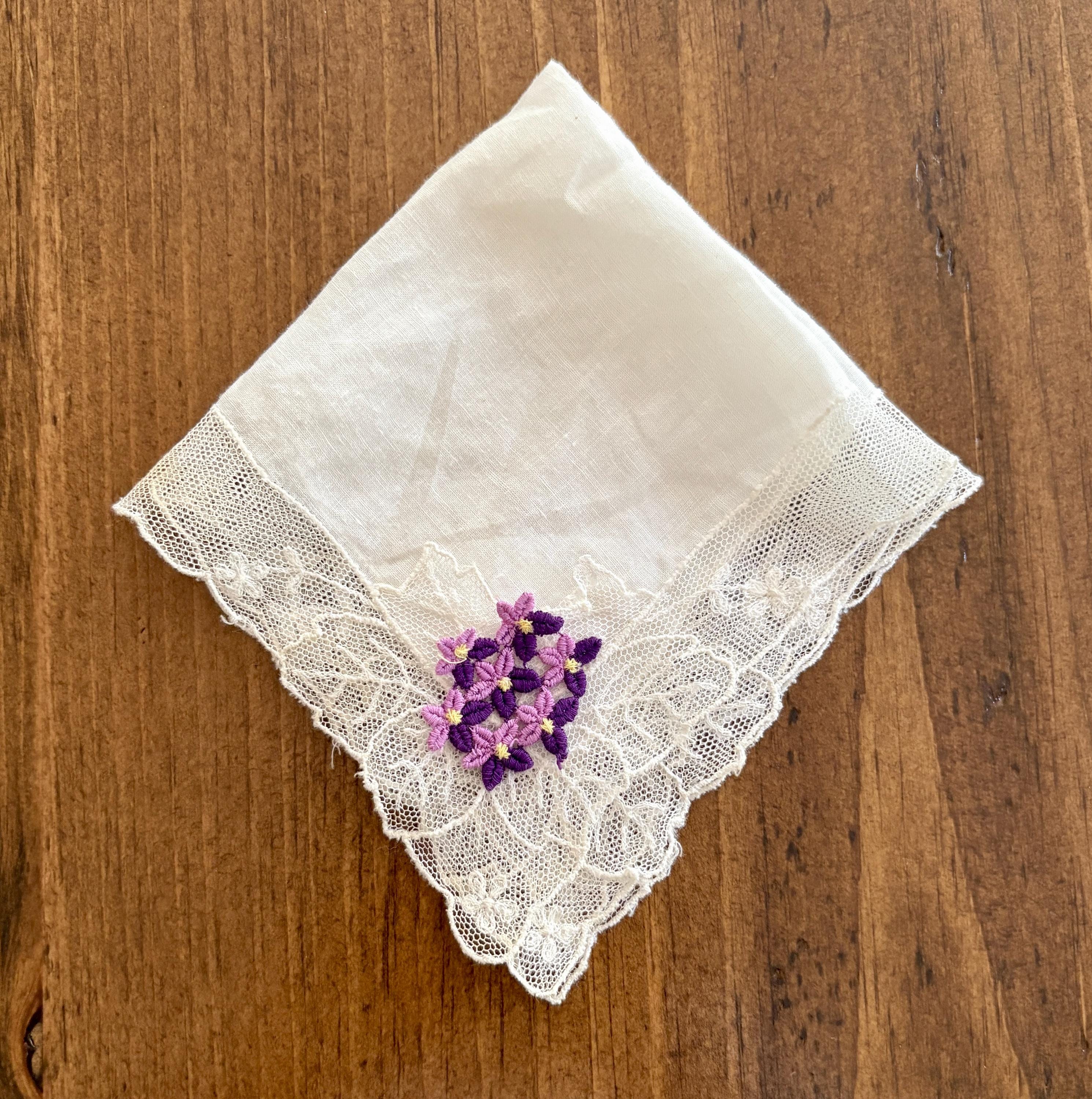 Kirschblüten Taschentücher 2er Set - Japanische Vintage Baumwolltücher 43x43cm